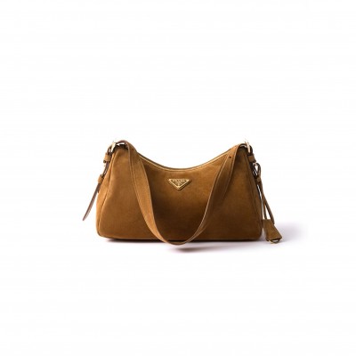 PRADA AIMÉE MEDIUM SUEDE SHOULDER BAG 1BC229 (31*18*10cm) 